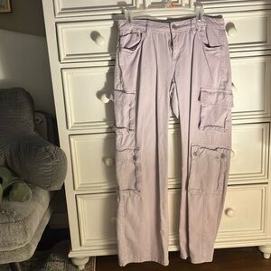 purple cargo pants